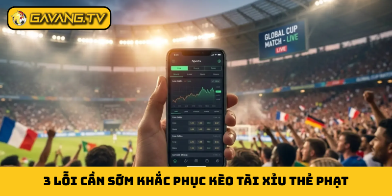 3 lỗi cần sớm khắc phục kèo tài xỉu thẻ phạt