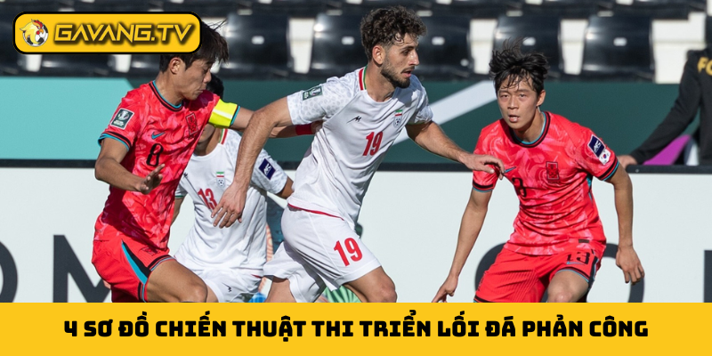 4 sơ đồ chiến thuật thi triển lối đá phản công