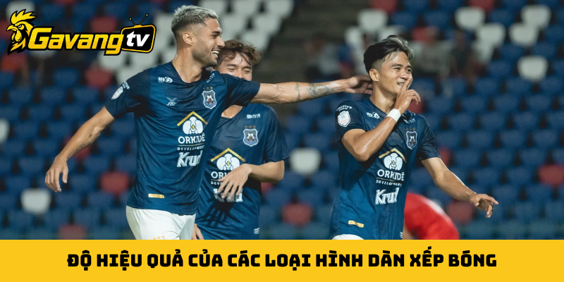 Độ hiệu quả của các loại hình dàn xếp bóng