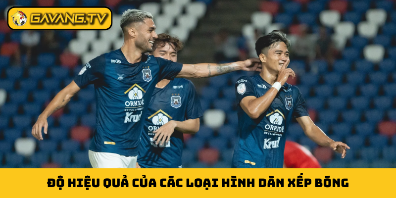 Độ hiệu quả của các loại hình dàn xếp bóng
