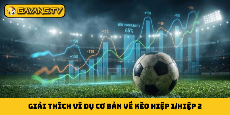 Giải thích ví dụ cơ bản về kèo hiệp 1/hiệp 2