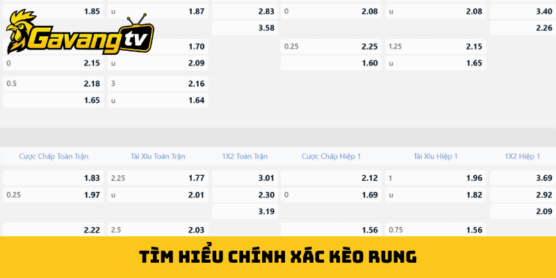 Tìm hiểu chính xác kèo rung
